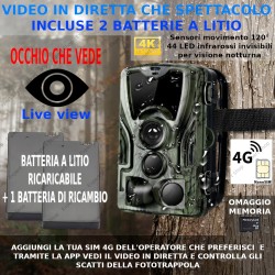 CAMERA 4G indipendente sorveglianza scatti faunistici