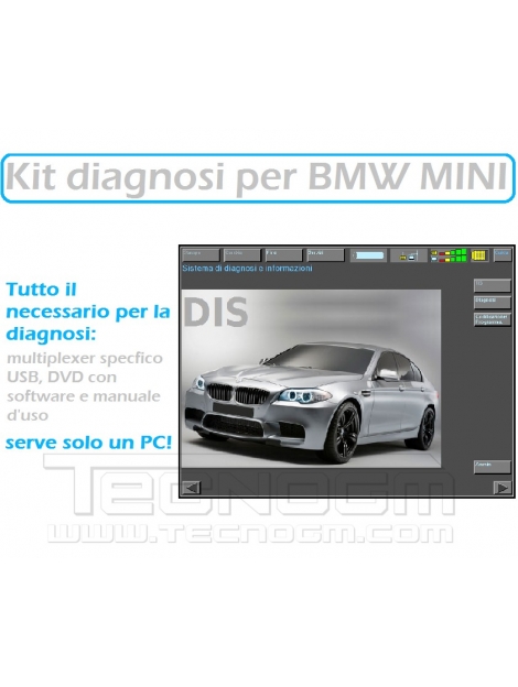 Kit ufficiale diagnosi per vetture BMW MINI e39 e46 e53 e60 e61 e70 e83 e85 e86