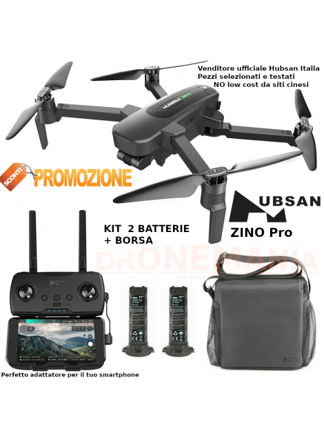 Drone Hubsan H501S GPS FOLLOW ME FOTO VIDEO in diretta monitor 4,3" camera 1080p