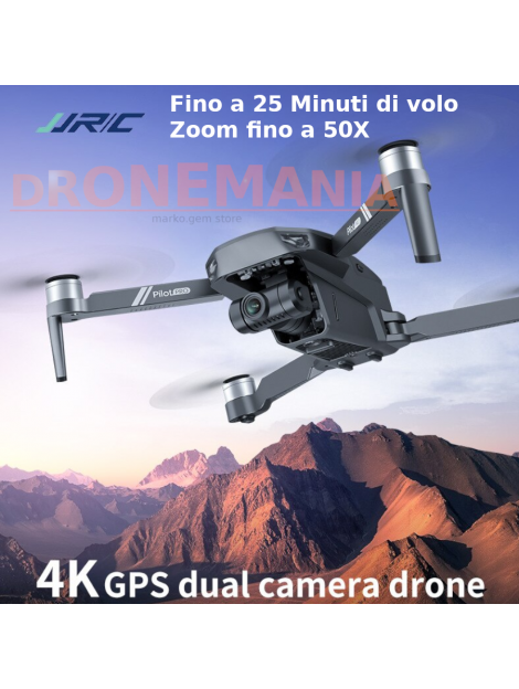 DRONE PIEGHEVOLE JJRC X19 5GHz GPS FLUSSO OTTICO CAMERA 4K HD FPV BRUSHLESS