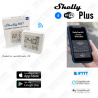 Shelly Plus H&T Smart WiFi, Monitoraggio Temperatura e umidità, Alexa Google