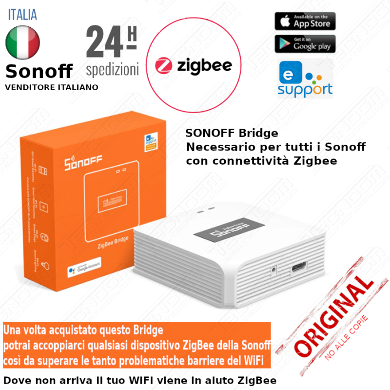 Bridge ZigBee Sonoff per connettere tutti i dispositivi ZB con notifi Bridge ZigBee Sonoff per connettere tutti i dispositivi ZB con notifi
