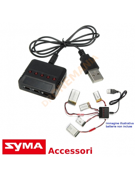 Basetta multiricarica Syma X5SW X5SC X5C presa USB
