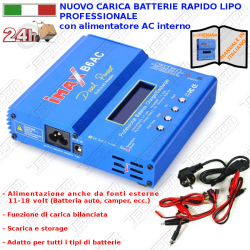 Buildpower B6AC CARICABATTERIE VELOCE BATTERIE LIPO LiFe Litio lifepo4