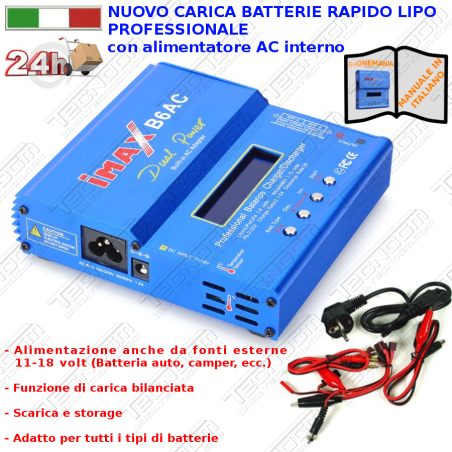 Buildpower B6AC CARICABATTERIE VELOCE BATTERIE LIPO LiFe Litio lifepo4