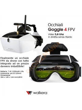 Occhiali FPV Goggle4 Walkera drone Runner 250 F210 guida in prima persona dronemania