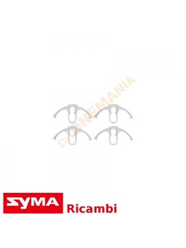 Set 4 tappi bianco gliglie protezione eliche Syma X8 X8C X8W X8G drone rifinitura ricambio