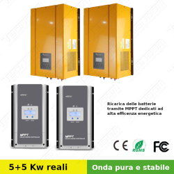Inverter e regolatori di carica per impianto fotovoltaico offgrid