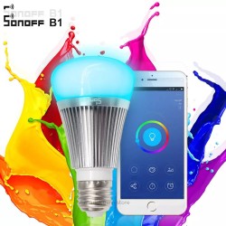 Domotica lampada LED Sonoff B1 WiFi gestione da APP sullo smartphone