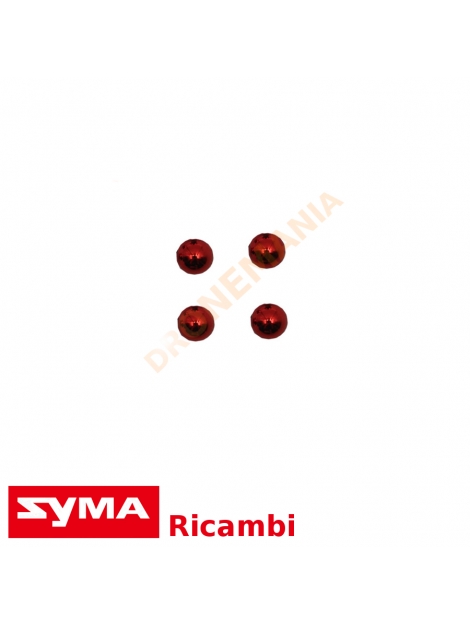 Set coperchi eliche ornamento Syma X5UW colore rosso rifinitura Plating Object