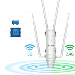 Antenna amplificatore da esterno impermeabile potente e veloce dual ba