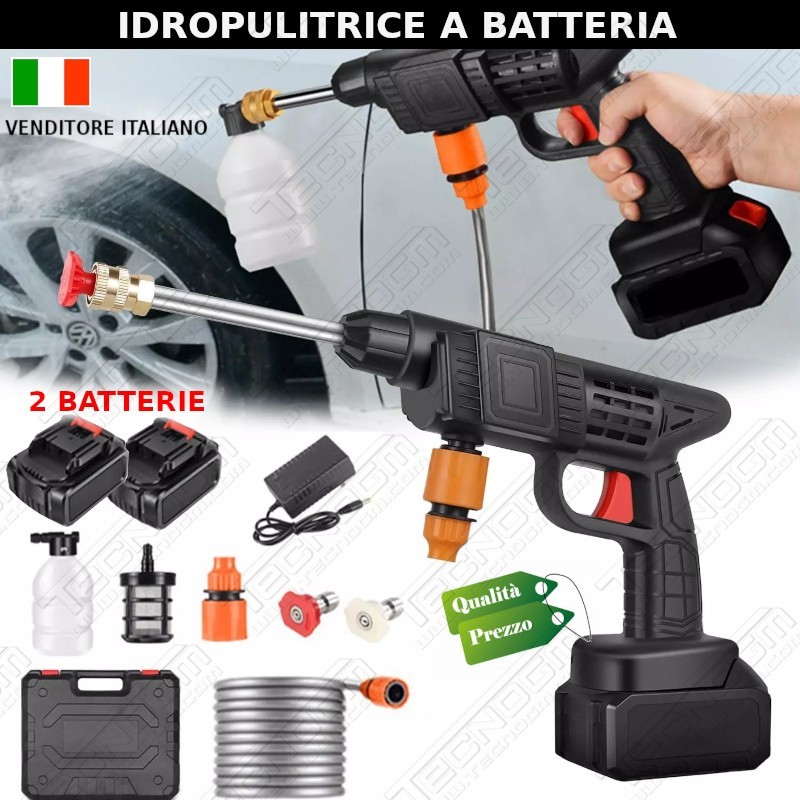 IDROPULITRICE PISTOLA A PRESSIONE PORTATILE A BATTERIA IDROPULITRICE PISTOLA A PRESSIONE PORTATILE A BATTERIA