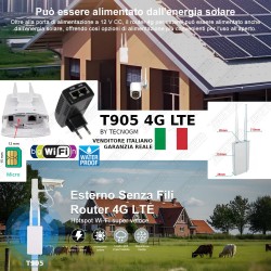 Router 4G LTE  T905 Modem Wi-Fi esterno per domotica videosorveglianza