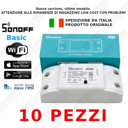 Pacchetto 10 pz Sonoff basic INTERRUTTORE WiFi da smartphone