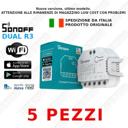 Pacchetto 5 pz DUAL R3 WiFi WATT CONSUMI tapparelle tende