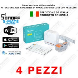 4 SONOFF S-MATE EXTREME WIFI CONTROLLO APP SMART SWITCH INTERRUTTORE