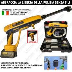 Idropulitrice portatile a batteria ALTA POTENZA qualità indiscutibile