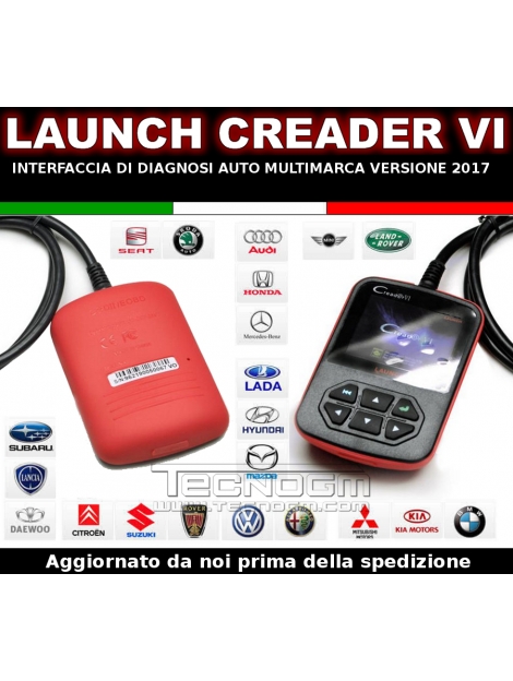 Diagnosi auto LAUNCH VI 6 scanner OBD2 OBDII SCANTOOL CREADER VI italiano 2015