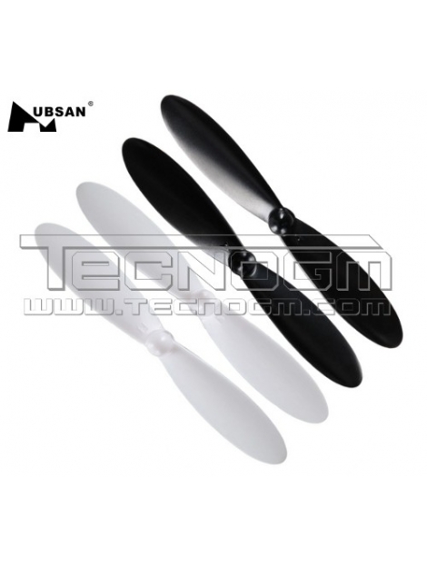 Set eliche nero bianco per drone Hubsan H107C H107L blades motor set