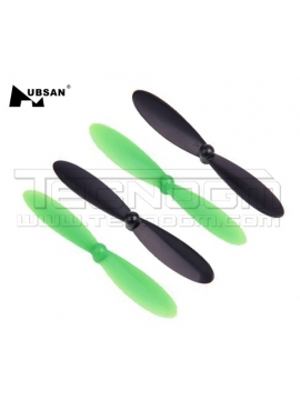 Set eliche nero verde per drone Hubsan H107C blades spare parts black green propellers