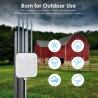 Antenna amplificatore da esterno impermeabile potente e veloce dual ba