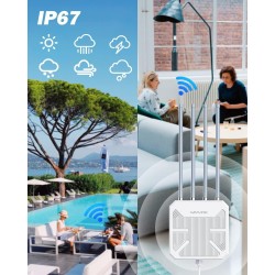 Antenna amplificatore da esterno impermeabile potente e veloce dual ba